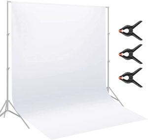 Neewer 9 x 15 feet/2.8 x 4.6 Meters Polyester Backdrop (White)